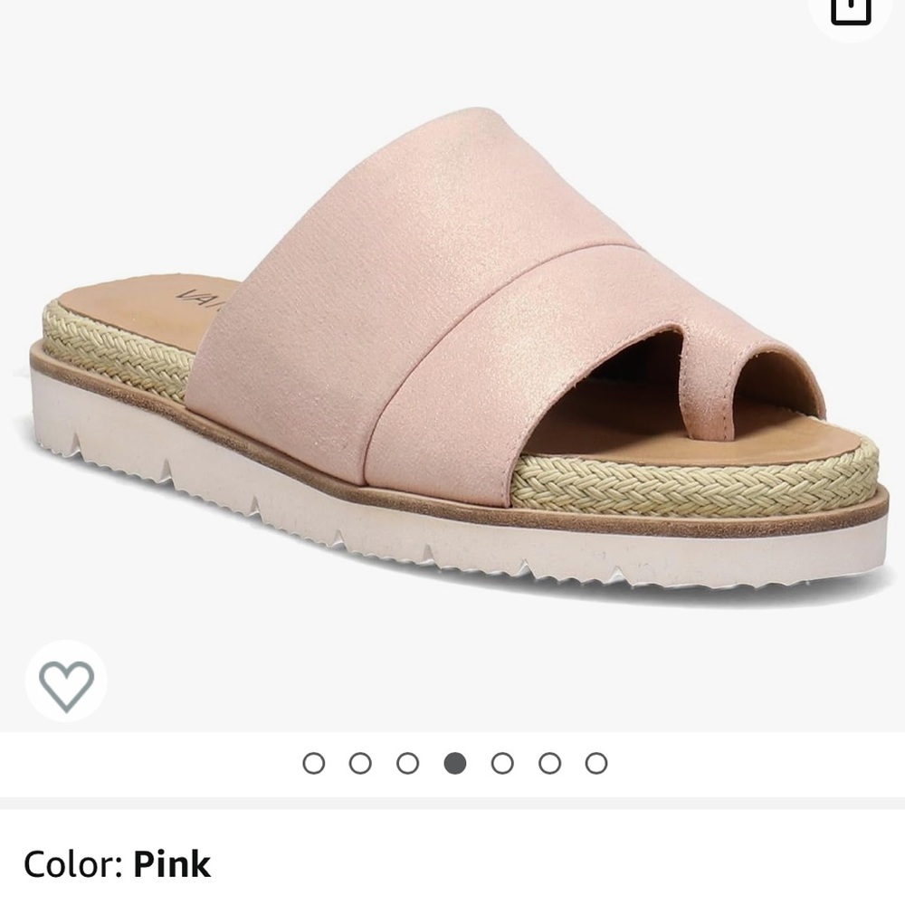 Vaneli Sandals Pale Pink Sheen 10